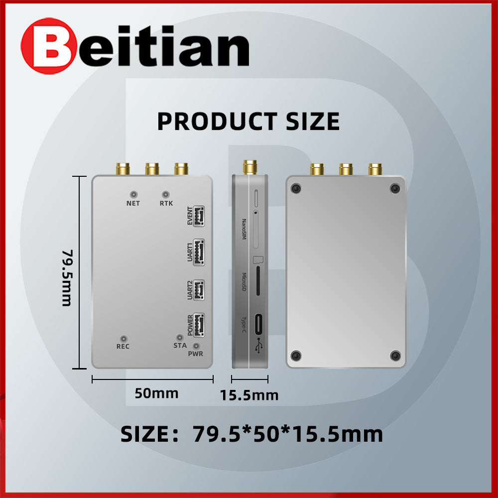 Beitian Network RTK directional GNSS receiver UM982/980+4G solution GPS module BG-620 610 Beitian Network RTK directional GNSS receiver UM982/980+4G solution GPS module BG-620 610